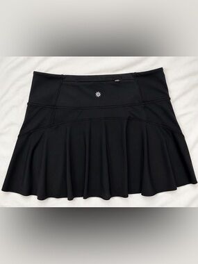 Athleta Ace Tennis Skort Black 13.5” Built In Shorts NWOT Size Large
